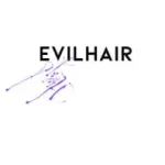 Official logo for Evilhair color conditioners and vegan hair dye products