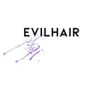 Official logo for Evilhair color conditioners and vegan hair dye products