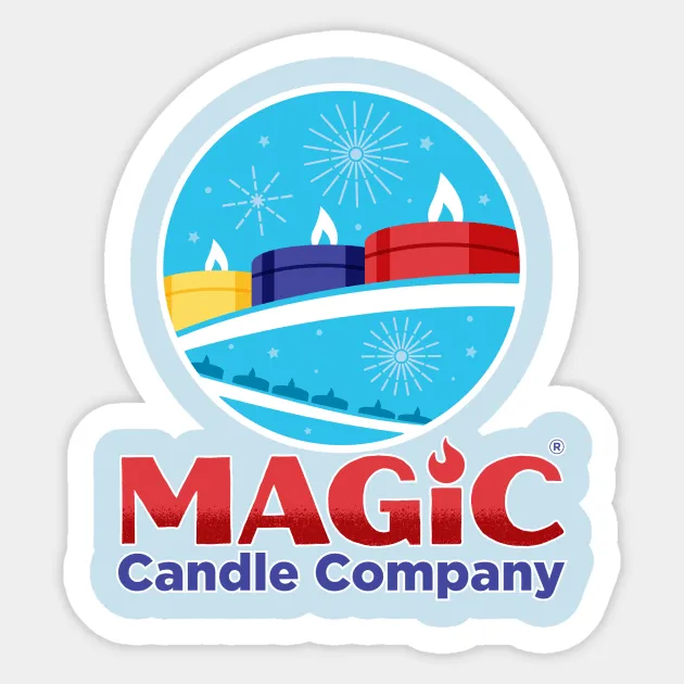 Official logo for Magic Candle Company theme park scented candles and home fragrances